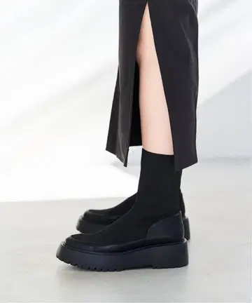 [미사용 새상품] 탈론 니트 부츠 LL 사이즈 통굽 슬림 레그 효과