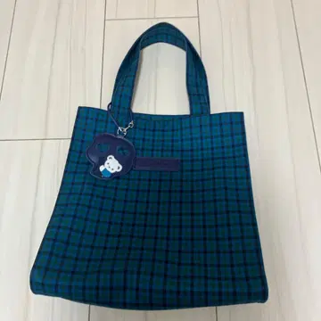 familiar 체크 무늬 토트백