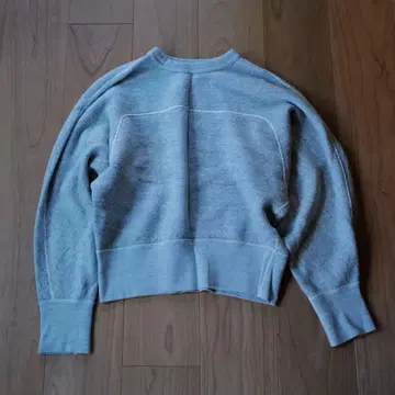 AEHRR 그레이 크롭 맨투맨