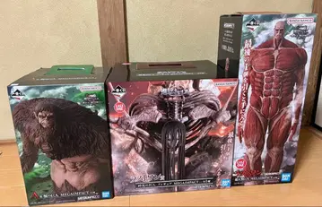 제일복권 진격의 거인 피규어 종말의 거인 짐승의 거인 초거대 거인 세트