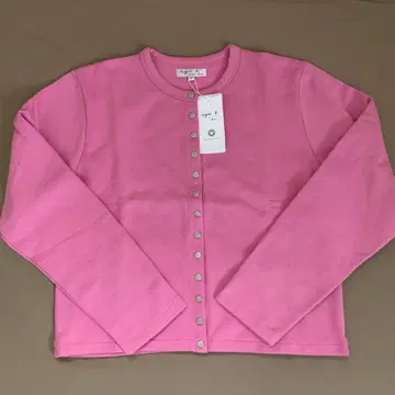 에네스베 오가닉 코튼 가디건 핑크 미사용