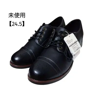 (미사용) PENELOPE 스트레이트 팁 신발 24.5 사이즈 블랙