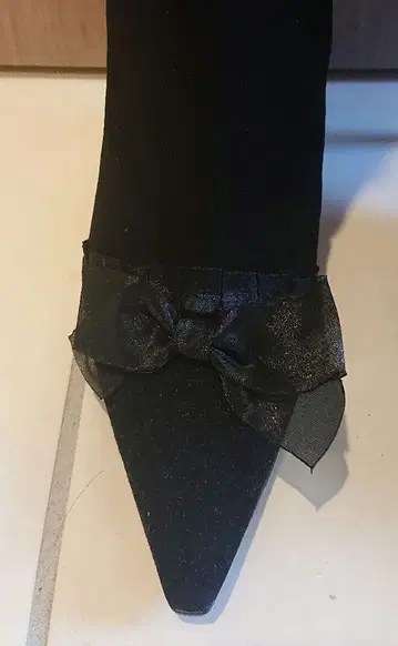 새상품 CASADEI 카사데이 블랙 리본 스웨이드 롱 부츠