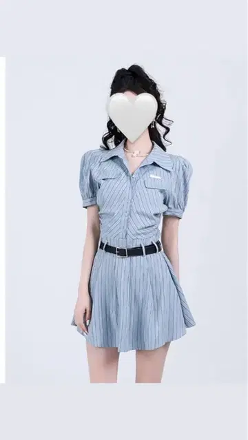 titty&Co. PETIT 스트라이프 셔츠 원피스