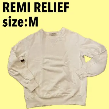 REMI RELIEF 화이트 맨투맨 SIZE:M
