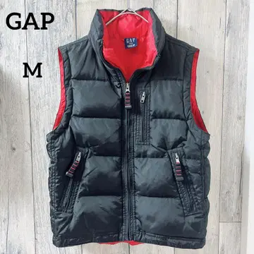 GAP 갭 (M) 블랙 레드 다운 베스트 가을/겨울