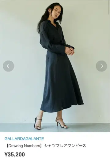 Drawing Numbers 셔츠 플레어 원피스