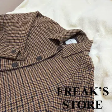 FREAK'S STORE 체크 롱 코트
