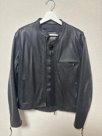 K'S LEATHER 퍼포레이션 레더 재킷 3L
