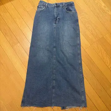 ZARA 데님 타이트 롱 스커트