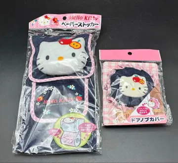 산리오 헬로키티 페이퍼 스토커 도어 노브 커버 2001 미사용품