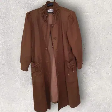 아사히카세이 라무스 브라운 롱 코트