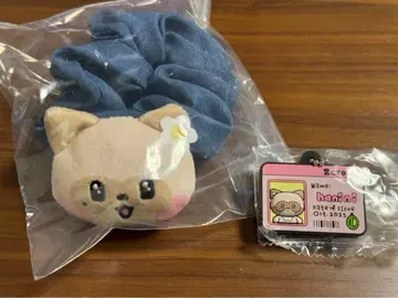 하니니 데님풍 스크런치&ID 카드풍 러버 참