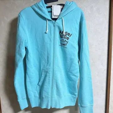 [택 포함 새상품] 엔젤 블루 후드티