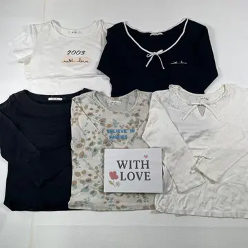 with love 위즈러브 상의 묶음 판매