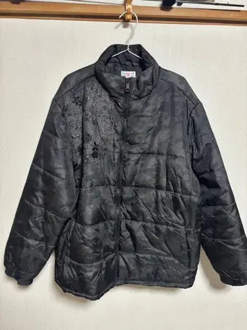 화조풍월 다운 자켓 일본풍 패턴 자켓