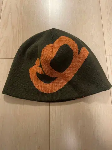 로고 니트 비니