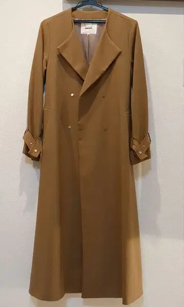 [ 새상품급 ] The Virginia 브라운 롱 코트 36 깔끔한 코디