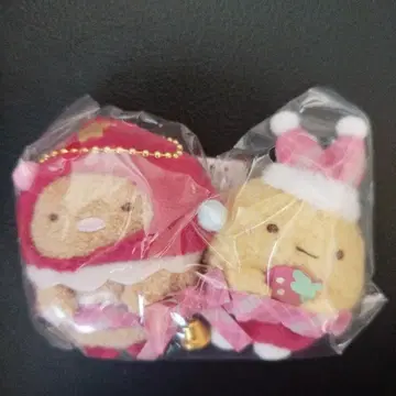 스트로베리 크리스마스 스밋코 테노리 봉제 인형 돈카츠 새우 사이좋게