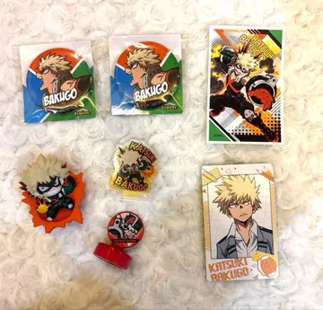 나의 히어로 아카데미아 바쿠고 카츠키 7점 세트 캔뱃지 등