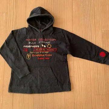 글로벌 워 후드 부착 후드티 M