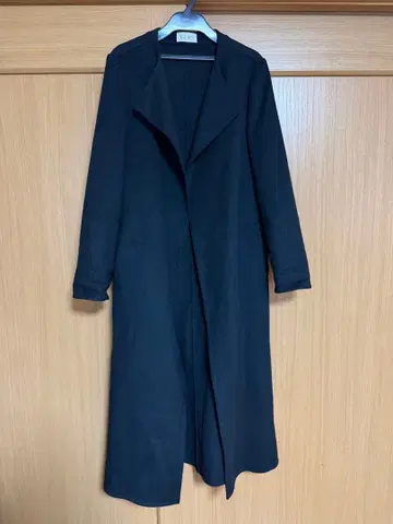 PLST 고급 심플 롱 코트 블랙 S