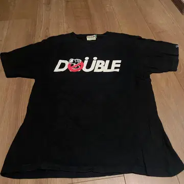 DOUBLE STEAL 블랙 T셔츠 L