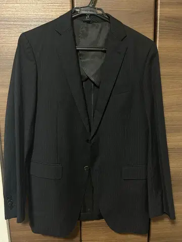 스트라이프 비즈니스 정장 다크 네이비