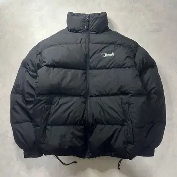 00s Bear USA 다운 자켓 블랙 자수 로고