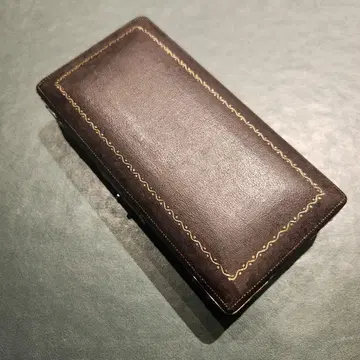 이탈리아제 빈티지 다크 브라운 액세서리 케이스