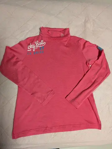 먼싱웨어 터틀넥 셔츠 핑크