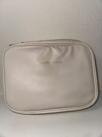 메이크업 파우치 베이지 수납력 발군