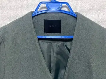 KBF 그린 롱 코트