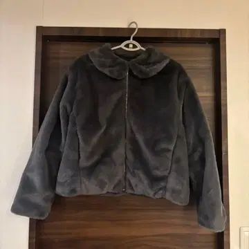 [카라 탈부착 가능] 퍼 블루종 그레이