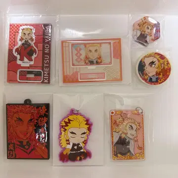 귀멸의 칼날 렌고쿠 쿄쥬로 묶음 판매 아크릴 스탠드 러버 스트랩