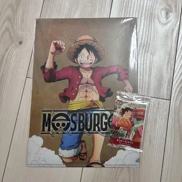 원피스 모스버거 콜라보 클리어 파일, 원피스 카드