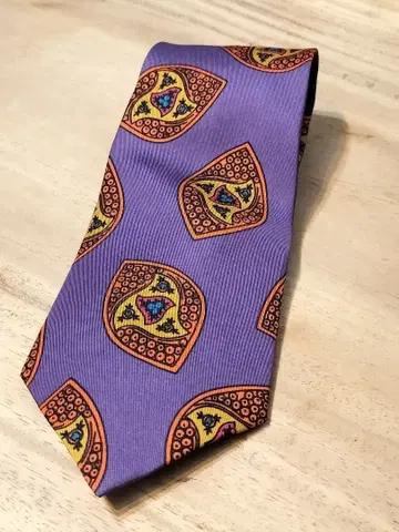 [ 미사용 ] Paul Smith 보라색 패턴 넥타이