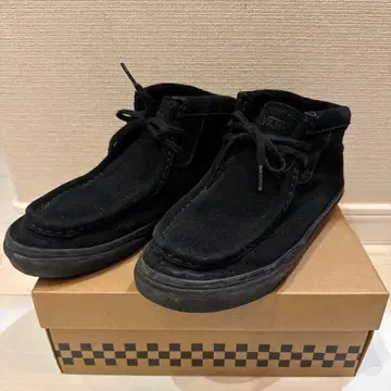 반스 VANS 블랙 스웨이드 스니커즈 24cm