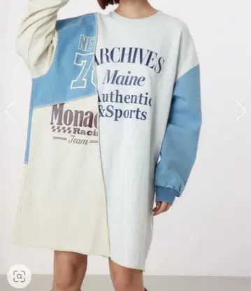 로데오 크라운 커스텀 맨투맨 원피스