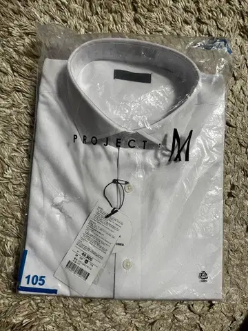 PROJECT M 화이트 긴팔 셔츠 105