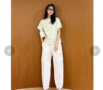 searoomlynn 헴Zip 루즈 카고 팬츠