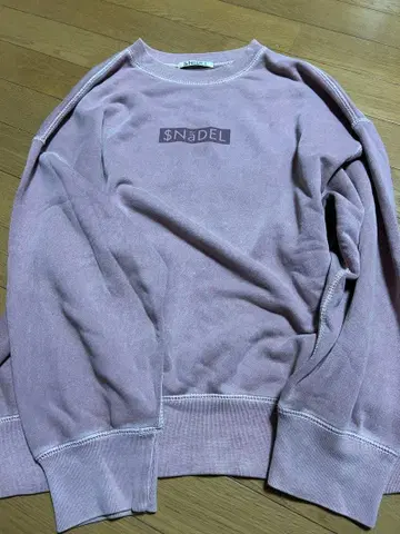 SNIDEL 핑크 로고 트레이닝복