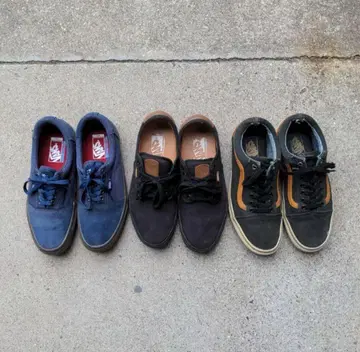 올드스쿨 VANS 안쪽 데님 외부 가죽 캔버스 사진 오른쪽