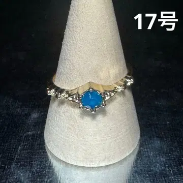 빈티지 패션 반지 골드 17호 터콰이즈 반지 레이어드