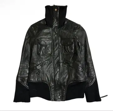 00s vintage leatherjacket y2k