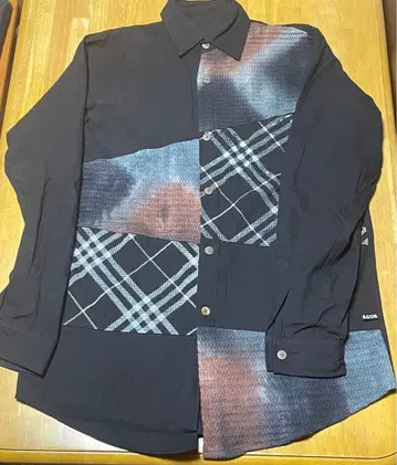 EL BAGUS 패치워크 긴팔 셔츠