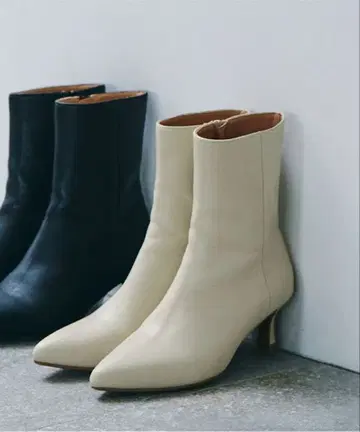 Vis 리사이클 가죽 포인티드 미들 부츠