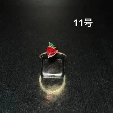 빈티지 패션 반지 골드 11호 하트 스톤