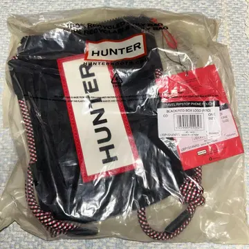 HUNTER TRAVEL POUCH 블랙/레드