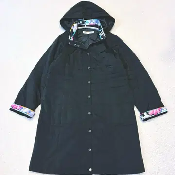 [컨디션 최상 2way] 레오나르 충전솜 퀼팅 코트 트림 후드 L